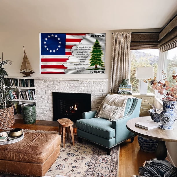 Home4Ever Bandera De Jardín Patriótico, De 31,8 X 45,7 Cm, Impresión De Doble Cara, Con Margaritas, Bandera Americana, 4 De Julio, Decoración Del Hogar Al Aire Libre Para Dar La Bienvenida A