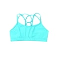 thumbnail image 5 of CHICTRY Girls 2Pcs Swimsuit Strappy Back Crop Top with Shorts Bathing Suit for Holiday Pool Swimming Lake Green 10, 5 of 7