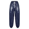 thumbnail image 7 of vastwit Men Plastic Oversized Shirts Pants Set Waterproof Two-piece Outfit Sweat Suit Jogging Sportswear Dark Blue XXL, 7 of 7