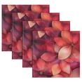 thumbnail image 5 of WOBOGO Transparent Red Flowers Cloth Napkins 6 Pieces Soft Elegant Touch Durable Absorbent Quick Drying for Elegant Dining, 5 of 8