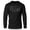 Black on Black, variant on GYMISH Too Fit To Quit Lightweight Long Sleeve Hooded T-Shirt for Men – Funny Gym Hoodie, Athletic Workout Shirt for Lifters & Fitness Lovers