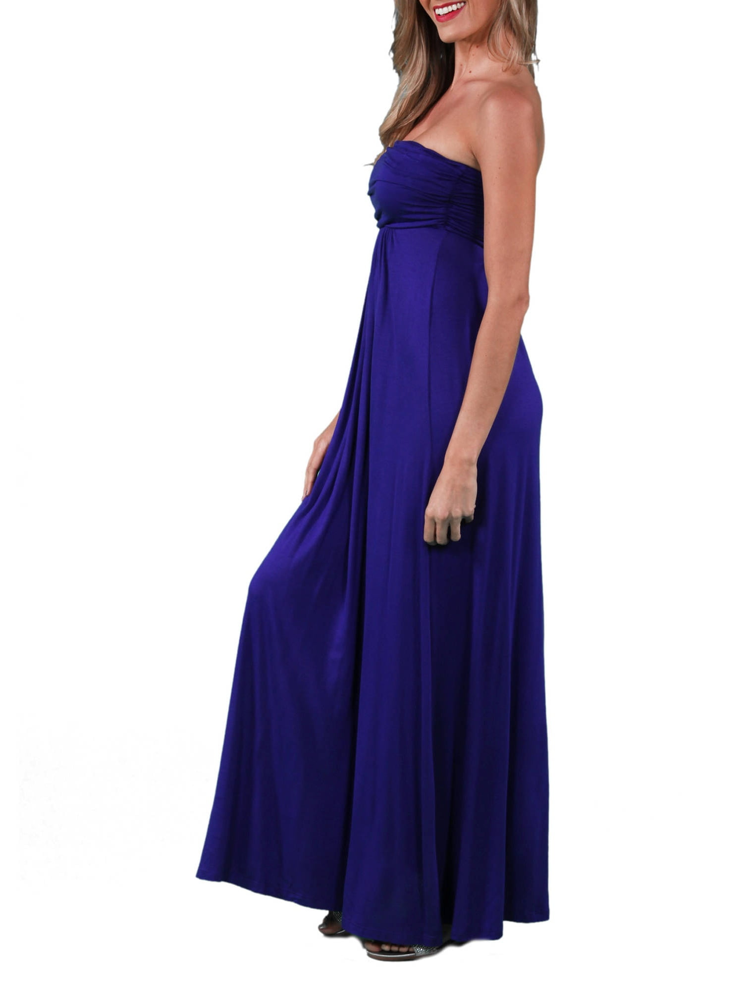 Women's Strapless Maxi Dress