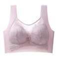 thumbnail image 2 of Busydd Plus Size Bras for Women for Large Bust Supportive Push Up Bra Comfy Breathable Wireless Bras for Women No Underwire Embroidered Everyday Bras, 2 of 5