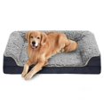 thumbnail image 1 of Cama para Perro, Cama Ortopédica para Perros Extra Grandes, Cama L con Cojín Lavable, Sofá para Perros con Funda Removible y Fondo Antideslizante (Grandes Dimensiones, Gris), 1 of 7