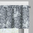 thumbnail image 3 of Ambesonne Floral Window Valance, Detailed Bindweed Flowers, 54" X 12", Blue Grey Night Blue, 3 of 5