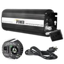 iPower 400W Ballast, Digital Dimmable Electronic Horticulture Ballast for Hydroponic HPS MH Grow Light System, Black, 1 Pack