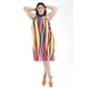 thumbnail image 5 of Vestido plisado multicolor Roman Fashion /Tallas Extras, 2325 (Fiusha) fucsia 38, 5 of 7