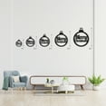 thumbnail image 4 of Merry Christmas Ornament Themed Laser Cut Solid Steel Decorative Home Accent Wall Sign Hanging, 4 of 6