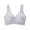 03-Gray, variant on Women's Plus Size Tie-Front Everyday Bras for Women Wireless Bra Seamless T-Shirt Bra No Underwire Sleep Bra