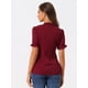 thumbnail image 4 of Top Elegante De BluDe ManCorDe OficiDe Las Camisas Del Cuello De PajariDe Las Mujeres BorgoXL, 4 of 4