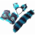thumbnail image 1 of 3 Pcs Set Cat Ear And Tail With Paws Gloves Costume For Party Cosplay, 1 of 2