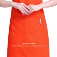 thumbnail image 3 of Yeacher Adults Polyester Kitchen BBQ Restaurant Apron with Adjustable Neck Belt 2 Pockets for Cooking, 3 of 8