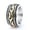 Gold Silver color, variant on Men's Vintage Domineering Totem Circle 14K White Gold Rings Size 7-15