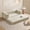 Beige, variant on 74.1" Convertible Sofa Bed,Corduroy Futon Couch with Storage Pocket,4-in-1 Folding Pull Out Sleeper Couch Bed, 3-Seater Floor Couch,No Assembly Boneless Couch for Living Room