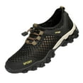 thumbnail image 2 of Zapatillas de deporte para hombre, informales, transpirables, antideslizantes, para viajes, gimnasio, tenis Negro Sunnimix  Zapatillas de deporte para hombre, 2 of 8