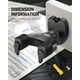 thumbnail image 5 of Soporte de pared para guitarra Donner Locking, paquete de 1 unidad para guitarra y bajo, color negro, 5 of 7