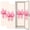 Color 1, variant on Coquette 2 Pcs School Locker Magnetic Wallpaper 12" x 36" Pink Floral Patchwork Bow Butterflies Reusable Removable Locker Accessories Back to School Supplies