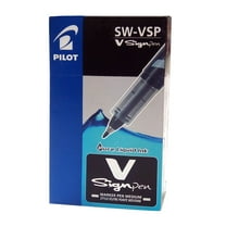 Pilot V Sign Black Pen - Pack of 12