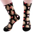 thumbnail image 1 of DIY Custom Socks With Picture Funny Print Photo Socks Customized Novelty Sock For Men Women Thin Socks for Men Quarter Socks Size 15 Socks Mens Low Cut A Boot Socks Compression Socks Size 3x, 1 of 4