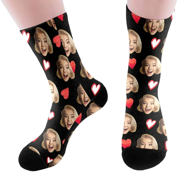 DIY Custom Socks With Picture Funny Print Photo Socks Customized Novelty Sock For Men Women Thin Socks for Men Quarter Socks Size 15 Socks Mens Low Cut A Boot Socks Compression Socks Size 3x