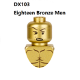 thumbnail image 1 of Bloques de construcción de figuras de acción, juguetes de bloques de construcción, chapado en galvanoplastia, cromado dorado, Mr Gold, PG999 71001, 1 of 1