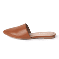 thumbnail image 2 of J. Adams Lennox Mules for Women - Black Vegan Leather Pointed Toe Slides, 2 of 6