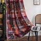 thumbnail image 1 of Cortinas de estilo bohemio con estampado de patchwork para cocina, estilo rústico, para sala de estar, cortinas semisombra, 1 of 6