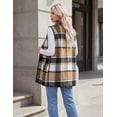 thumbnail image 6 of Zeagoo Women Tunic Vest Plaid Jackets Sleeveless Long Flannel Shirts with Pockets Dressy Fall Winter Trendy, 6 of 6