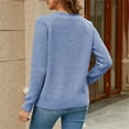 thumbnail image 5 of WNEGSTG Sweater for Women Chenille Pure Color Long Sleeved Sweater Fall Fashion 2023, 5 of 6