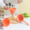 thumbnail image 1 of Descuento Extra en Tu Compra, Embudo de plástico de gran diámetro para cocina, dispositivo para separar y golpear aceite doméstico, para verterlo, para filtrar y envasar multiusos Akmoler, 1 of 8