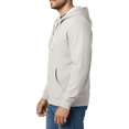 thumbnail image 4 of Hanes Men's EcoSmart Full-Zip Hooded Sweatshirt, Long Sleeve Pullover Pocket Hoodie, Ash, S, 4 of 5