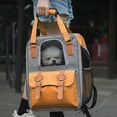 thumbnail image 4 of Mochila para Perros Yuyangstore Transportín de Viaje para Mascotas Naranja, 4 of 8