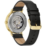 Caravelle by Bulova Men's Automatic Leather Strap Watch 44A121