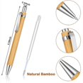 thumbnail image 3 of 72 Piezas de Bolígrafo RetráCtil de Bambú, , 1 Mm, Productos de Oficina, Bolígrafos, Bolígrafo de Bambú, Bolígrafos de Madera, 3 of 5