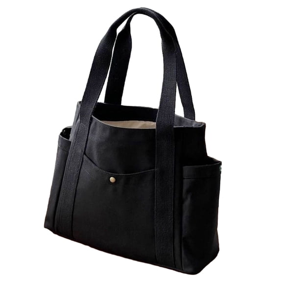 Spacious and Trendy Canvas Tote Bag Lunch Bags Laptop Handbag for Work Travel and Everyday Use
