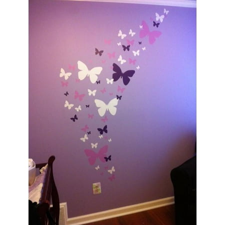 Erfly Wall Decals Lavender Lilac White Beautiful Erfly Wall Decals Lavender Lilac White Beautiful Stickers For S