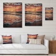 thumbnail image 4 of Designart "Golden Sands Beach Photo XIV" Nautical & Beach Print on Natural Pine Wood, 4 of 5