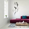 thumbnail image 4 of Xingzhi Customizable Wall Stickers For Personalized Home Style PVC Horse Head Wall Sticker Wall Decal Easy To Apply Remove black 1Set, 4 of 6