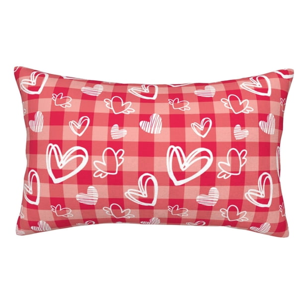 Balery valentine day with heart Funda de Cojín Estampada, Regalos para Mujeres, Regalos de Amor para Ella, Regalos para Novia o Esposa, Funda de Almohada-20"x30"