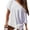 White, variant on Czanzd Women's Oversized off-shoulder T-Shirt,Black,S