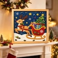 thumbnail image 4 of Kingfansion Fabric Art Kit, DIY 3D Christmas Fabric Poke Art Kit for Adults, Premium No-Sew Mosaic Wall Art & Craft Kits with Frame & Tools, Relaxing Handmade Art Project Gifts for Beginner, 4 of 6