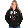 thumbnail image 5 of Fishing Girls Cute Flirty First Date Zip Hoodie Sweatshirt Women Brisco Brands S, 5 of 5