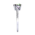 thumbnail image 4 of SuperJeweler 1ct Oval Shape Mystic Topaz and Diamond Ring in Sterling Silver For Women, 4 of 6