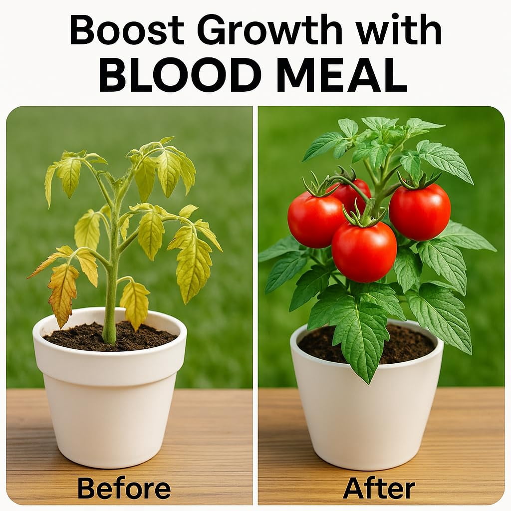 ⭐ 𝐁𝐄𝐒𝐓𝐒𝐄𝐋𝐋𝐄𝐑 Organic Blood Meal Fertilizer by Gardenera Labs - 12-0-0 NPK - All-Natural Plant Food Source of Nitrogen for Organic Gardening, Flowers, Vegetables, Trees & Shrubs - 5 QUARTS