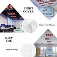 thumbnail image 5 of Cheg Red Fluorescent Light Covers, Black White Check Buffalo Plaid Grid Lattice Magnetic Light Covers for Ceiling Lights, Fluorescent Ceiling Shade Filters for Classroom Bedroom Office 4x2Ft x 4PCS, 5 of 8