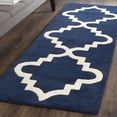thumbnail image 3 of SAFAVIEH Chatham Osbert Geometric Wool Area Rug, Dark Blue/Ivory, 2' x 3', 3 of 10