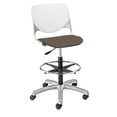 thumbnail image 2 of KFI KOOL Stack Chair - Java Vinyl Upholstered Seat, 2 of 5