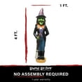 thumbnail image 3 of Haunted Hill Farm 4-Ft. Scary Witch Holding a Broom, LED Lighted Eyes, Resin Halloween Prop, Indoor or Covered Outdoor Decoration, HHRS048-1WTC-MLT, 3 of 9