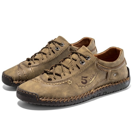 

Flyland Men s Casual Leather Shoes Male Fashion Sneakers Handmade Moccasins Driving Flats For Men