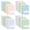 5 Assorted Colors, variant on ONAVIA Spiral Notebook, Wide Ruled, 1 Subject Notebook, 5 Pack, 8" x 10.5", Durable Cardboard Back with 3 Hole Punched Paper for Classroom and Office, 70 Sheets, Black